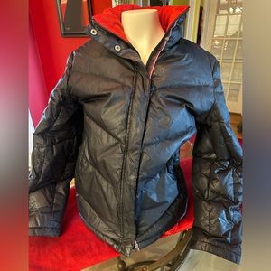 WOMEN TOMMY HILFIGER DOWN & FEATHER PUFFER IN NAVY BLUE SIZE M